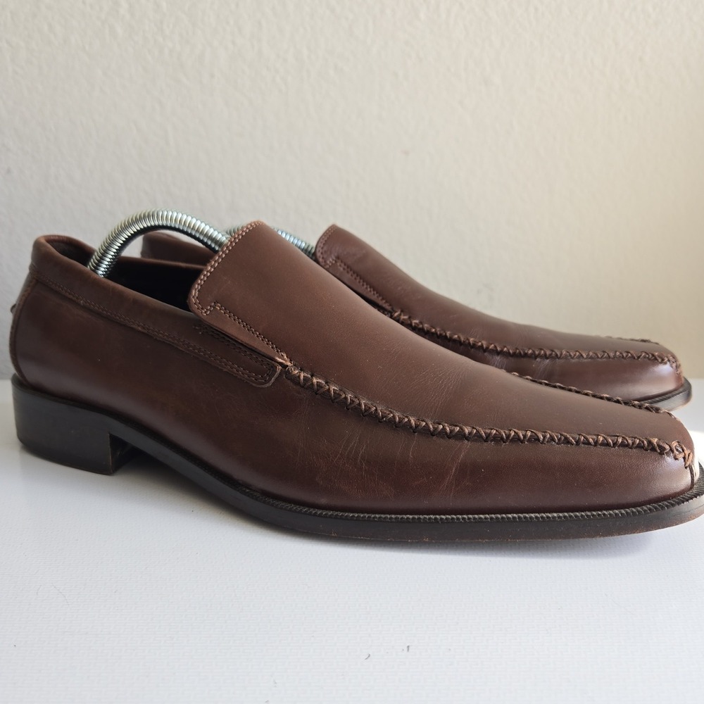 Donald J Pliner ITALY Reede I20 Brown Loafers Mens Shoe Leather Size 9 M